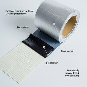 Cinta <span class=keywords><strong>de</strong></span> Butilo con Lámina <span class=keywords><strong>de</strong></span> Aluminio Industrial BZJ - Impermeable, Antienvejecimiento, Resistente a los Rayos UV y al Moho, Ecológica, para <span class=keywords><strong>Aislamiento</strong></span> <span class=keywords><strong>de</strong></span> <span class=keywords><strong>Techos</strong></span> - Product Image 6