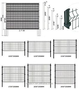 Panneaux <span class=keywords><strong>de</strong></span> clôture en treillis soudé 3D galvanisé robuste pour clôtures <span class=keywords><strong>de</strong></span> jardins commerciaux et résidentiels - Product Image 5