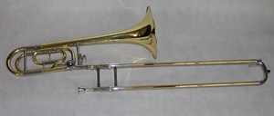 Trombón bajo de afinación oriental con deslizador, tono Bb/F, campana de latón y deslizador de cuproníquel - Product Image 6