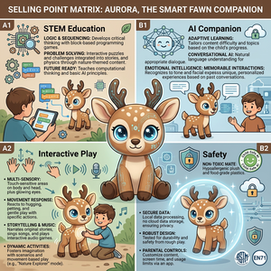 Juguete de Peluche de Ciervo Inteligente con IA, Directo de Fábrica, para la Iluminación Cognitiva, Ciervo Parlante Educativo, Compañero Emocional - Product Image 3