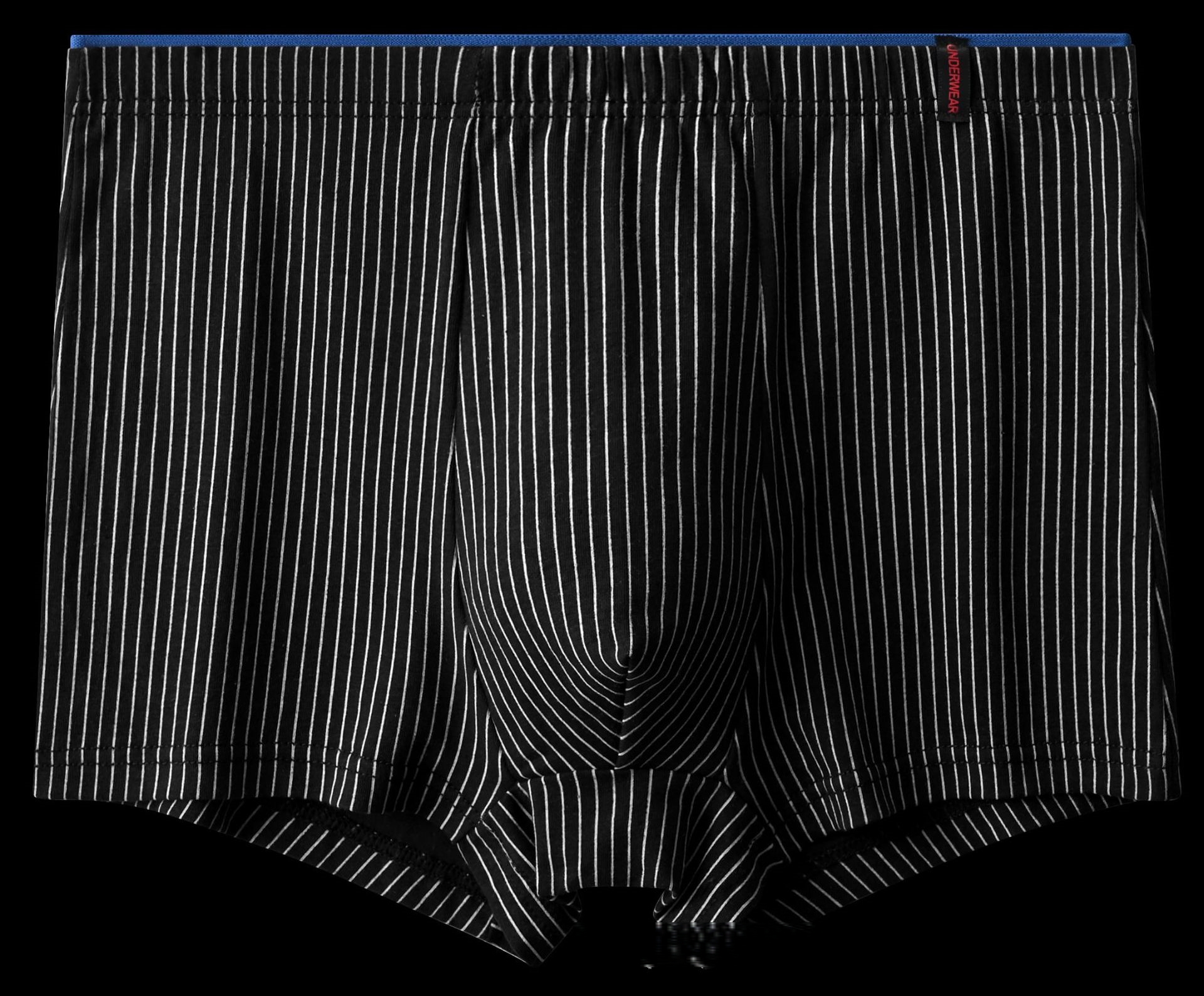 Noir bordé de bleu