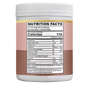 Proteine Vegetali in Polvere OEM al Gusto Cioccolato per Nutrizione Sportiva, Recupero Muscolare Post-Allenamento, Frullati e Smoothie, Confezione Personalizzata - Product Image 5