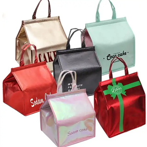 Sac isotherme personnalisé en film d'aluminium 15L pour le stockage de gâteaux et la livraison de boissons de café, idéal pour les plats à emporter - Product Image 1