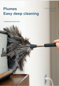 Kính thiên văn lông khăn lau bụi cho hộ gia đình tĩnh điện Bụi Quét đà điểu lông bụi loại bỏ Trần Công cụ làm sạch - Product Image 4