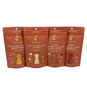 Sachet Mylar refermable personnalisé avec logo, réutilisable, <span class=keywords><strong>pour</strong></span> poudre de chili, poudre de curcuma, <span class=keywords><strong>épice</strong></span>s, assaisonnements, emballage alimentaire, pochette plastique verticale - Product Image 3