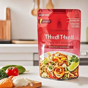 Usine personnalisé thermoscellable étanche à l'humidité cornue emballage alimentaire en plastique Flexible imprimé support pochette pour aliments pour animaux de compagnie 120-135 - Product Image 2