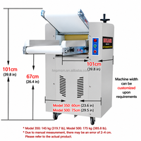 Laminoir à pâte en acier inoxydable 110 V pour pain arabe, pizza, nouilles, presse hydraulique de table, laminoir à pâte de qualité alimentaire