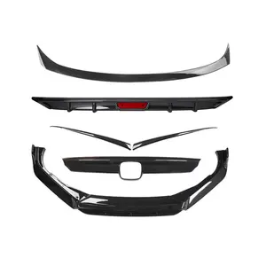 Exterior Accessories Body Kit Front Bumper Lip Rear Wing Rear Spoiler Use For Hon da Accord 10th Gen 2018