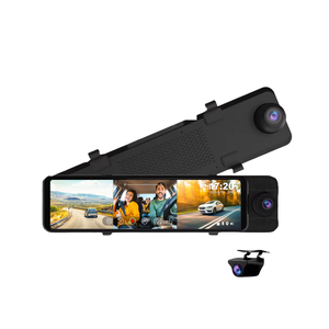 3-kênh 2.5K + 1080P + 1080P IPS Màn hình kiểu dáng đẹp màu đen xe Dash Cam di động DVR Video Recorder xe hộp đen <span class=keywords><strong>1</strong></span> năm Vòng ghi âm - Product Image 1