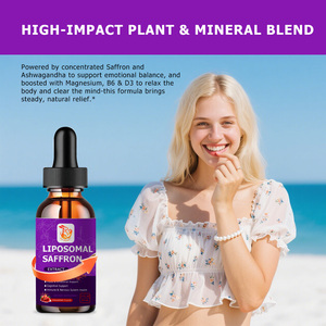 Premium Liposomal <b>Saffron</b> Liquid Drops with Magnesium Vitamins Supports Emotional Balance Boost Immune and Nervous System Health - Product Image 2