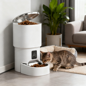 Distributeur automatique de nourriture pour animaux de compagnie de 4 L/135,25 oz avec commande par bouton, distributeur de nourriture pour chien à alimentation lente, minuterie intelligente pour distributeur de nourriture pour chat - Product Image 6