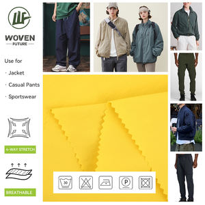 Shaoxing Wovenfuture 70d 40d * 70d 40d Nylon elástico de cuatro vías impermeable Nylon elástico de cuatro vías Spandex tela elástica - Product Image 2