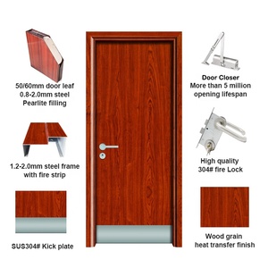 Precio bajo de acero a prueba de fuego puerta de entrada para <span class=keywords><strong>el</strong></span> <span class=keywords><strong>apartamento</strong></span> gfm004 - Product Image 2