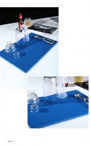 Custom Logo Soft Pvc Bar Non-Slip <b>Silicone</b> <b>Rubber</b> Spill Mat for Bars Restaurants Waterproof Promotional Drinkware Accessory - Product Image 6