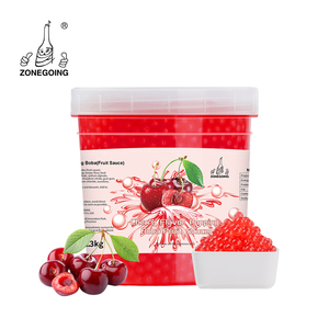 1,3 kg de boba éclatant saveur cerise avec sucre pour les garnitures de thé <span class=keywords><strong>au</strong></span> lait <span class=keywords><strong>et</strong></span> de desserts - Product Image 1