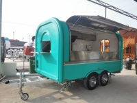 Camion de restauration rapide mobile en plastique renforcé de fibre de verre pour usage commercial, montage facile et personnalisable