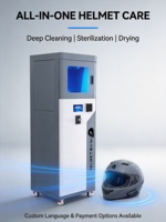 Machine de nettoyage et de stérilisation des casques entièrement automatique en acier inoxydable