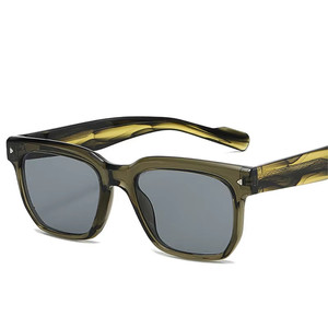Gafas de Sol Cuadradas Polarizadas con Marco Grande y Remaches, Estilo Vintage 2026, para Hombre y Mujer, con Logotipo Personalizado, Protección UV400, Marco TR90 - Product Image 1