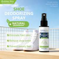Spray Désodorisant Chaussures Marque Blanche 100ml Huile Essentielle Végétale Naturelle Éliminateur d'Odeurs de Pieds Désodorisant Baskets Vente en Gros OEM