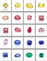 Stars gem synthetische lose Großhandel Oval schliff Sakura rosa Saphir für die Herstellung von Ohrringen