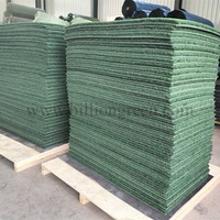 Tapis d'entraînement de golf Country Club Winter Tee Line Turf Range Practice, couche de gazon synthétique PP de 40 mm, couche de mousse EVA de 10 mm, 1500x1500 mm