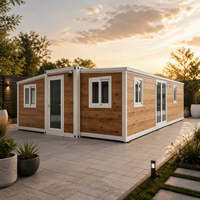 Maison préfabriquée de haute qualité, conteneur habitable extensible, villa préfabriquée 2, 3 ou 4 chambres, maison pliable, maison portable