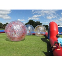 Balle de zorbing interactive de grande taille, balle de zorbing gonflable, sphère humaine pour le plaisir aquatique ou pour la course sur herbe ou pour le bowling