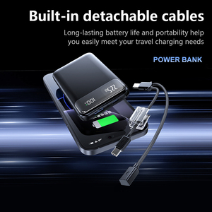 TDX TZ35 18W/20W/22.5W <span class=keywords><strong>แบ</strong></span><span class=keywords><strong>ต</strong></span>เตอรี่สำรองขนาดเล็ก<span class=keywords><strong>แบ</strong></span>บชาร์จเร็ว Type C ความจุ 10000mAh <span class=keywords><strong>แบ</strong></span><span class=keywords><strong>ต</strong></span>เตอรี่ลิเธียมโพลิเมอร์ พร้อมหน้าจอดิจิตอลใน<span class=keywords><strong>ต</strong></span>ัว <span class=keywords><strong>สาย</strong></span>ชาร์จ 2in1 - Product Image 2