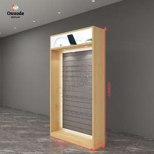 <span class=keywords><strong>Vitrine</strong></span> d'affichage de magasin mobile en bois léger à LED personnalisé pour accessoires de téléphone portable pour utilisation en magasin de détail - Product Image 6