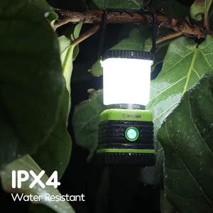 Linterna de Camping LED Consciot de 1000 Lúmenes, Alimentada por Batería, Impermeable, de Plástico ABS Verde, Portátil para Uso en Exteriores - Product Image 2
