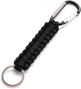 Factory Wholesale Paracord Keychain Carabiner Heavy Duty Braided Key Chain for Keys Camping Hiking Outdoor Gear Custom Logo - Product Image 5