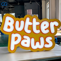 Letras acrílicas de gelatina de cristal 3D personalizadas con iluminación LED de neón para decoración de pared, letrero comercial, letreros de letras 3D con iluminación frontal.