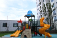 Ensembles de jeu extérieurs pour enfants et équipement de jeux de parc d'attractions amusant ensembles de jeu en plastique pour enfants