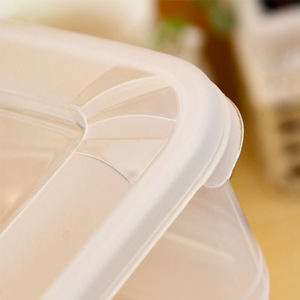 Crisper Home Plastic Food Storage <b>Container</b> Rectangle 6 Piece Set Fruit Vegetable <b>Refrigerator</b> Box - Product Image 4