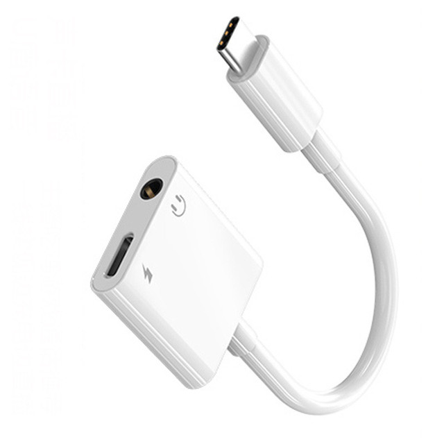 USB Type C 2-in-1 Headphone Adapter with Power Supply 3.5mm Audio Cable for Mobile Phones and Laptop Brand New OTP Protection