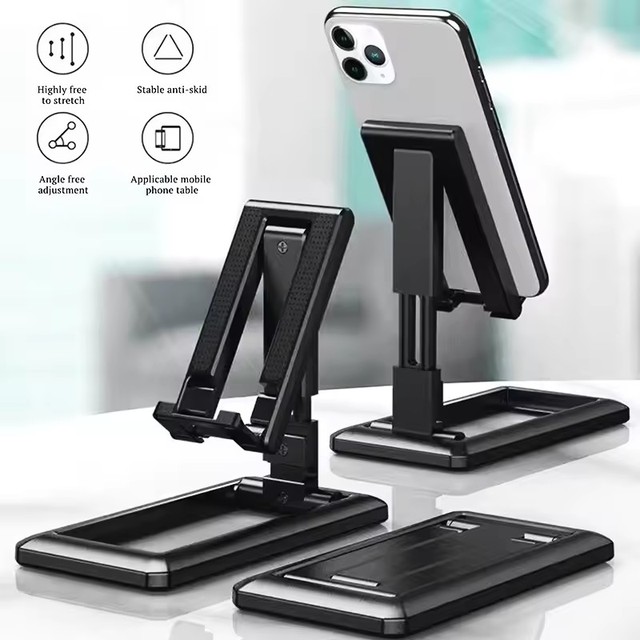 Universal Foldable Desk Phone Holder Mount Stand for Samsung IPhone Adjustable Phone Holder for Huawei Xiaomi Desktop Holder