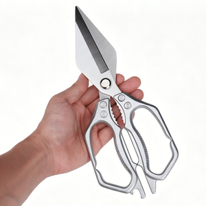Tijeras de Cocina de Acero Inoxidable Resistentes con Borde Parcialmente Dentado para Cortar Mariscos, Camarones y Cangrejos, de la Mejor Calidad - Product Image 3
