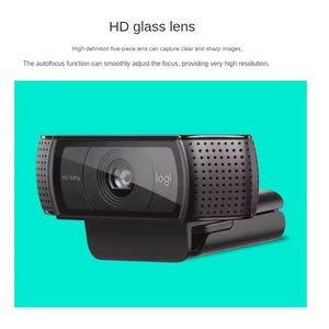 Webcam <span class=keywords><strong>Logitech</strong></span> <span class=keywords><strong>C920</strong></span> Pro HD originale, Full HD 1080P 30fps, mise au point automatique, double microphone stéréo, caméra web USB - Product Image 5