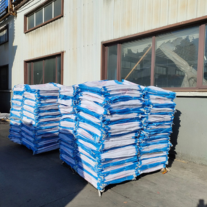 Proveedor Chino de Sacos de Polipropileno Tejido Blanco de 25 kg y 50 kg con Franja Azul, Bolsa de Embalaje a Granel para la Venta - Product Image 4