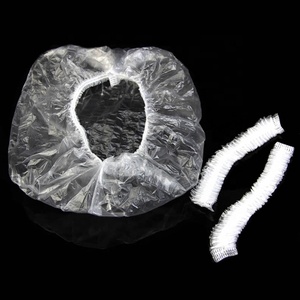 18 ''(46cm) Taille Spa Salon Beauté Hôtel Soins Des Cheveux Jetable Transparent Bain Bouffant Étanche Élastique En Plastique <span class=keywords><strong>Bonnet</strong></span> <span class=keywords><strong>De</strong></span> <span class=keywords><strong>Douche</strong></span> - Product Image 6