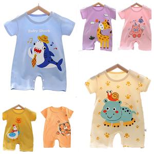 Vêtements d'occasion originaux de marque pour nouveau-né, barboteuse d'été, vêtements en boîte rares, ropa de bebe y niña, combinaison en coton pour bébé en gros - Product Image 1