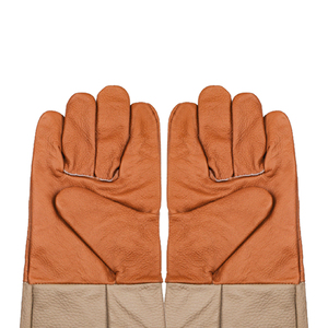 <b>Leather</b> Safety Gloves <b>Wrist</b> Length Yellow <b>Cuff</b> Plain Style Eco-Friendly Touchscreen Casual Use Winter Thermal Protection - Product Image 3