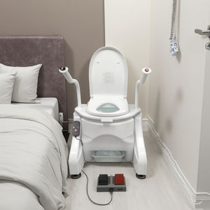 Rehausseur de siège de toilette avec poignée de verrouillage, équipement de sécurité pour la salle de bain pour personnes handicapées - Product Image 6