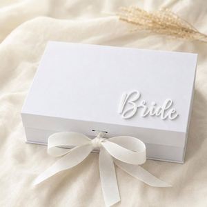 Custom Luxury <b>Wedding</b> <b>Keepsake</b> Bridal Detail Memory Photo Prop Gift <b>Box</b> Acrylic Die Cutting Personalization Storage - Product Image 3