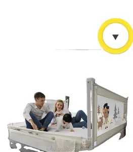 Suprimento de fábrica dobrável ajustável protetor dobrável extra longo crianças trilho de cama fabricante de proteção de segurança
