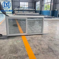 Ventanas Modernas de Vinilo Estilo Americano, Correderas Horizontales de PVC, Doble Acristalamiento, Impermeables, para Sótano o Apartamento