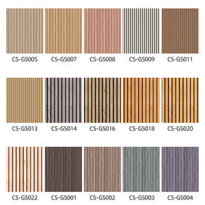 Rouleau de papier peint en bois imperméable, autocollant mural en <span class=keywords><strong>PVC</strong></span>, design grille 3D pour panneaux muraux de salon - Product Image 2