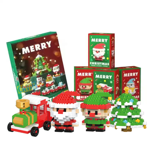 Coffret Cadeau de Noë<span class=keywords><strong>l</strong></span> Nouveaux Jouets Nano Blocs de Construction Père Noë<span class=keywords><strong>l</strong></span> Ensembles de Blocs de Construction d'Arbres Jouet Éducatif à Construire pour Enfant - Product Image 1