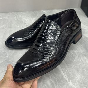 รองเท้าหนังแท้ผู้ชายขายดีทันสมัย พื้นนุ่ม สไตล์ลำลอง รองเท้าทางการ - Product Image 6