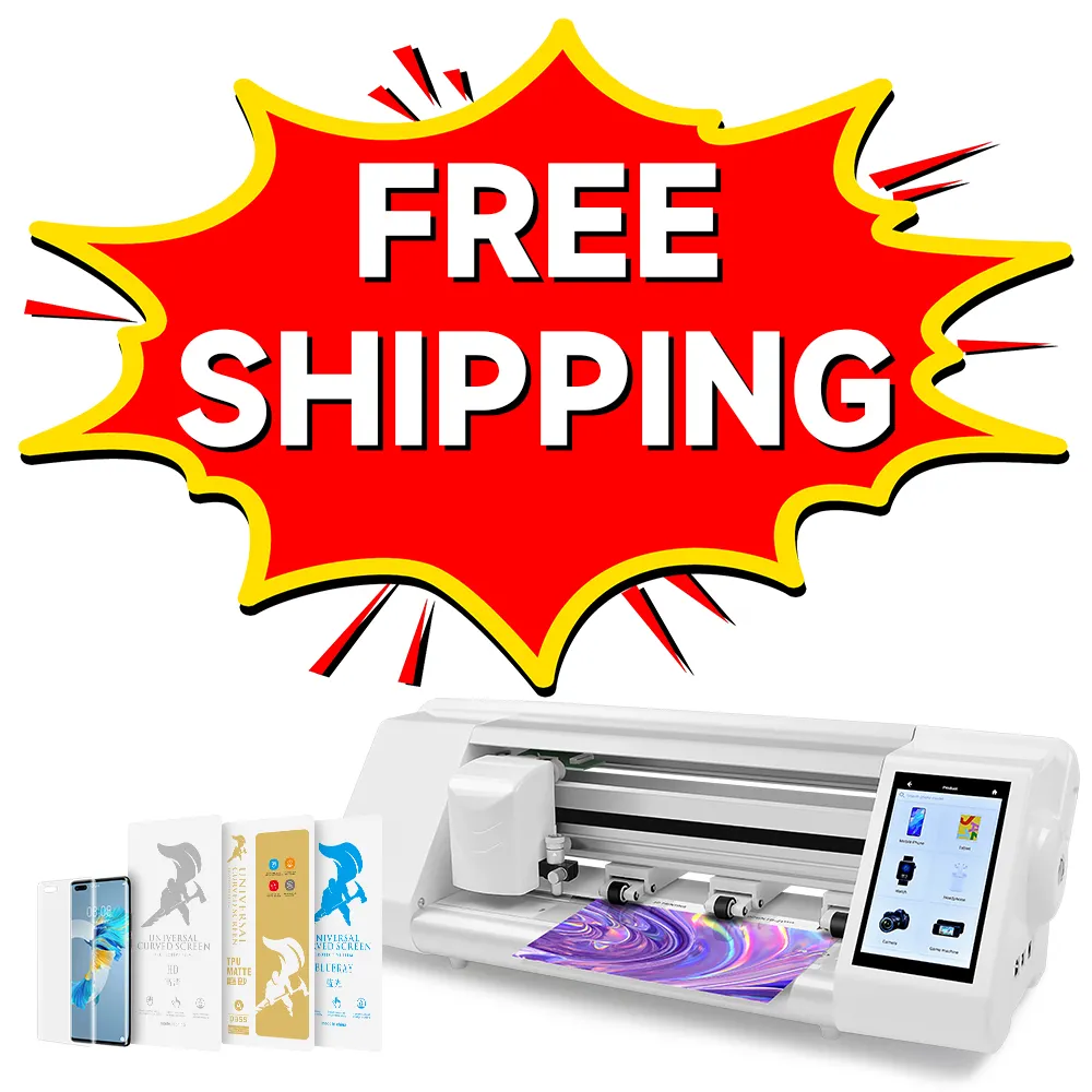 Free Shipping Unlimited Mobile Phone Back Skin Screen Protector Hydrogel Film Cutting Machine